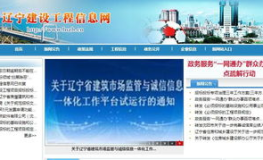 辽宁建设工程信息网